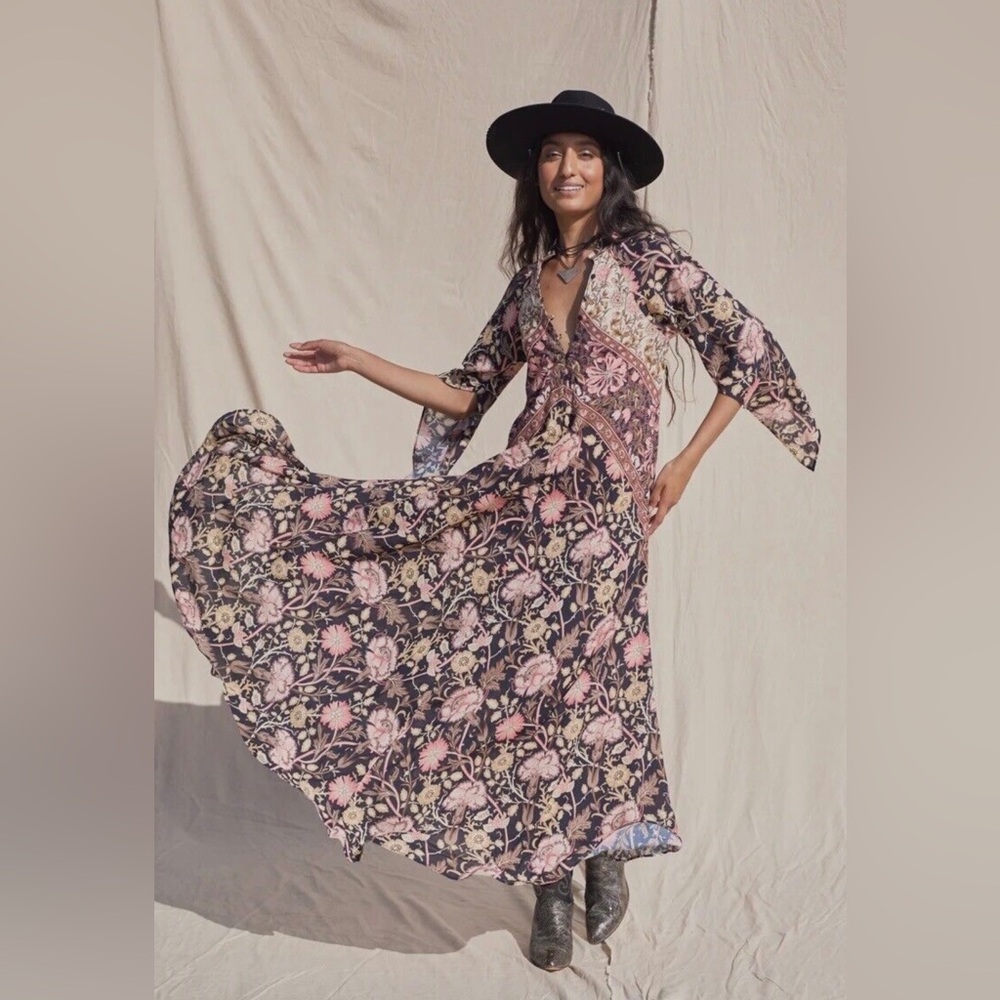 JENS PIRATE BOOTY X FREE PEOPLE | HYACINTH BAROQUE MAXI DRESS | LARGE
